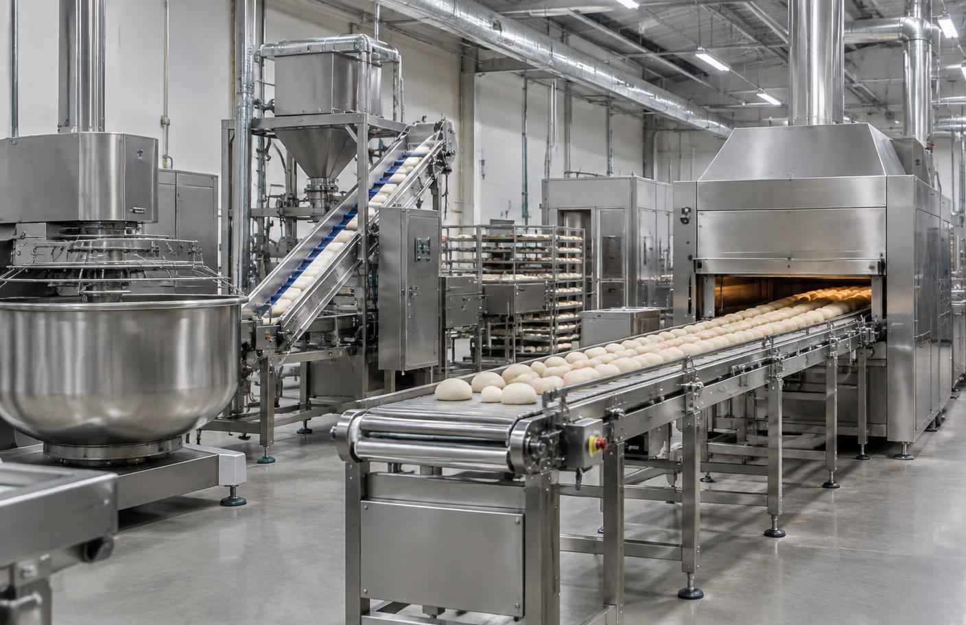 Linie completă de producție pentru panificație